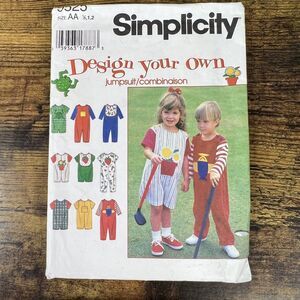 Simplicity Jumpsuit Combination Vintage 2001 Uncut Pattern Sz 1/2 1 2  #9525